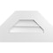 Ekena Millwork Octagonal Top Surface Mount PVC Gable Vent w/ 3-1/2"W x 1"P Standard Frame, 20"W x 12"H GVPOT20X1201SN - alternate 1